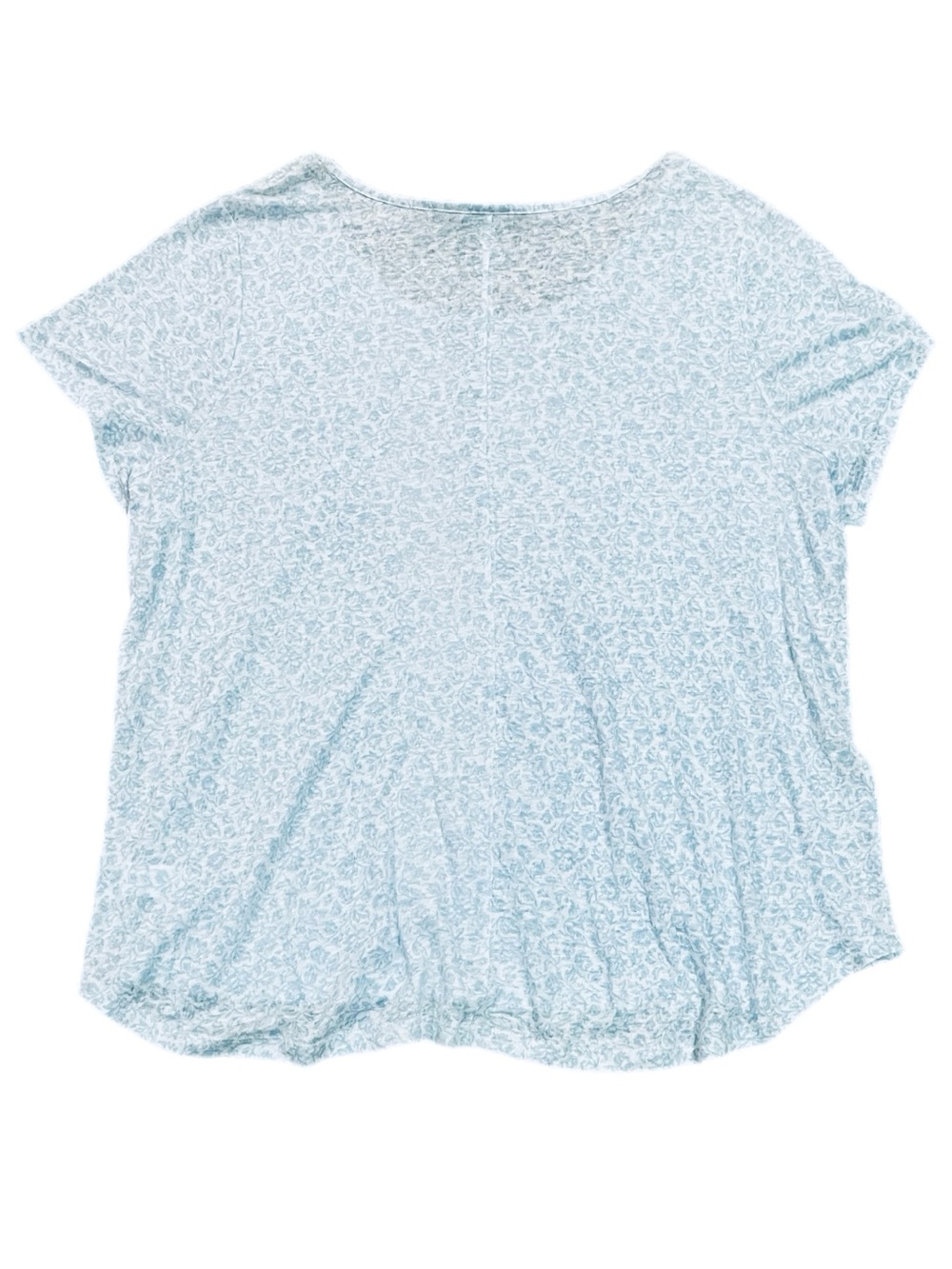 Joie 100% Linen Floral Top Lagenlook Coastal Flowy Light Boho Italy Blue 2X Plus - Picture 3 of 5